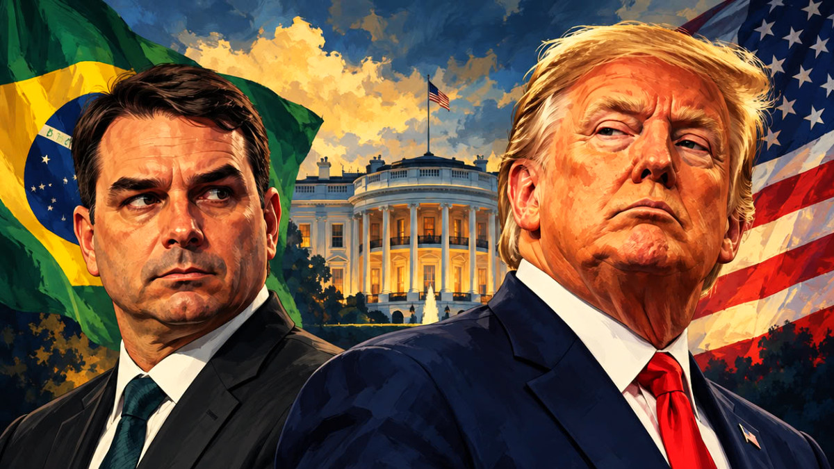 Donald Trump dit soutenir l’accueil de Flavio Bolsonaro et de sa famille aux États-Unis