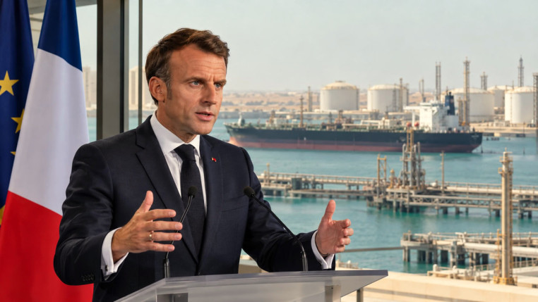 Emmanuel Macron annonce avoir sécurisé 200.000 tonnes de diesel en provenance du Golfe