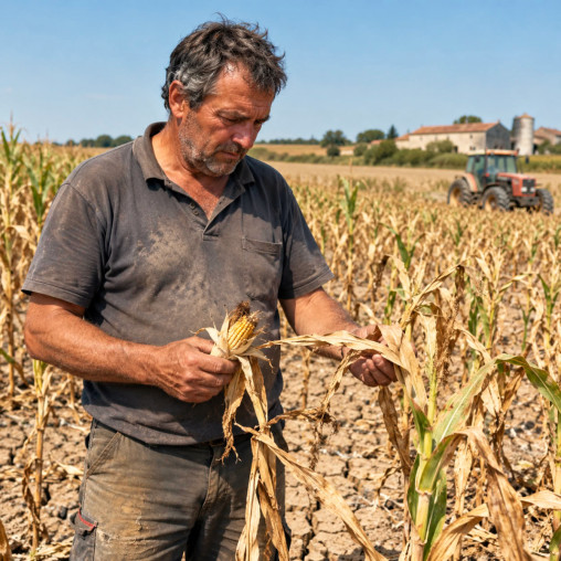 Maïs : les producteurs estiment une chute de 50 % de la récolte en 2026, du jamais vu depuis 50 ans, et demandent l’aide de l’État Maïs : les producteurs estiment une chute de 50 % de la récolte en 2026, du jamais vu depuis 50 ans, et demandent l’aide de l’État