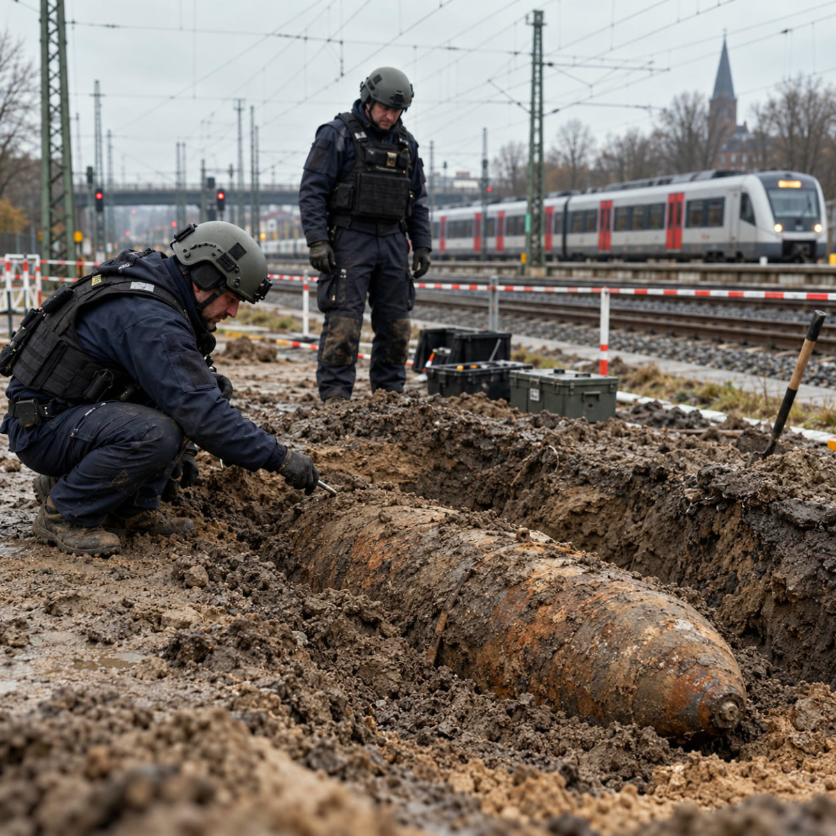 Nord de l’Allemagne : une bombe de la Seconde Guerre mondiale découverte près de Hambourg perturbe le réseau ferroviaire